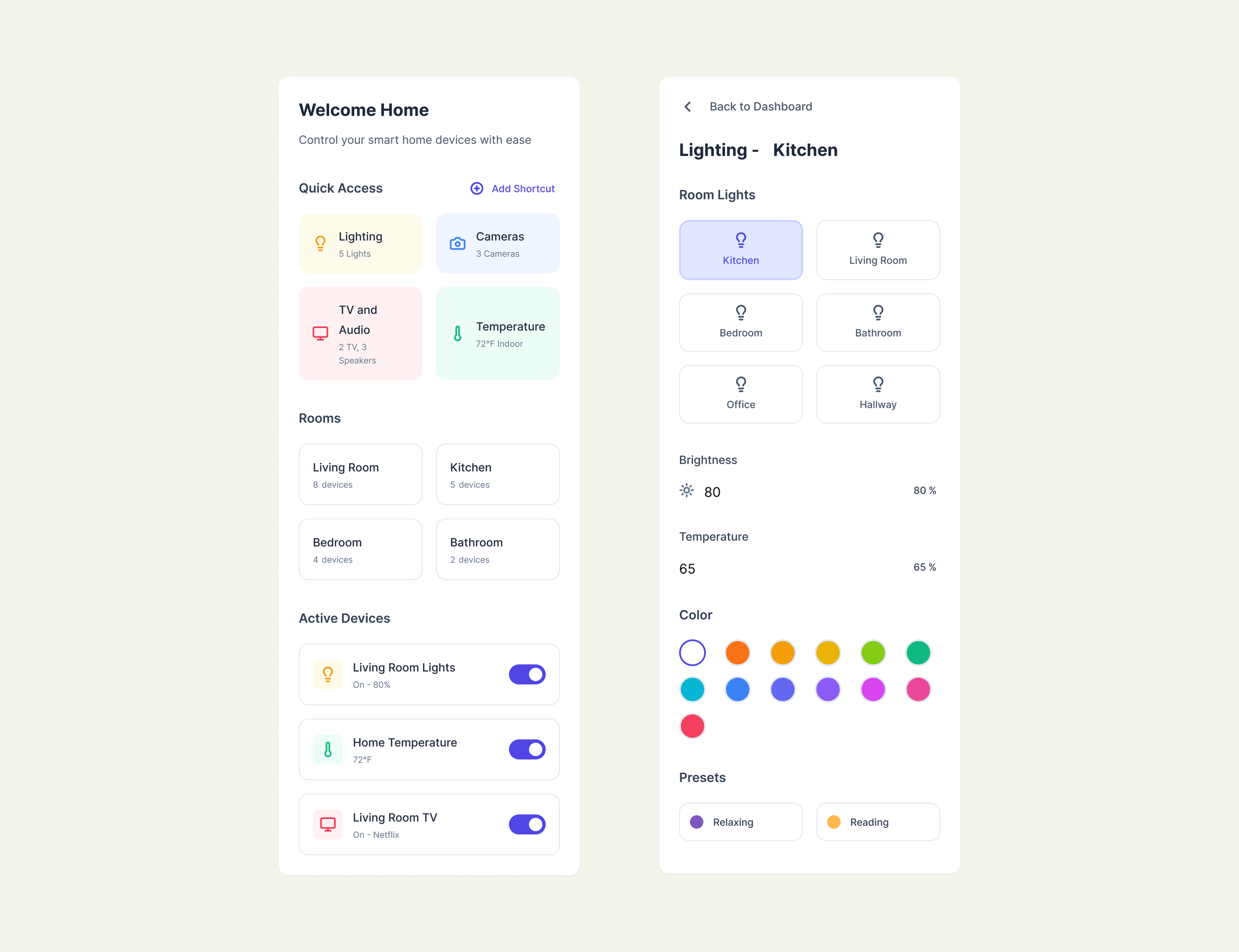 Smart home design concept